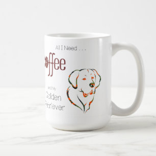 Coffee and Golden Retriever Mug