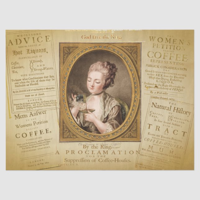 Coffee and Hot Liquors Tissue Paper (Front)