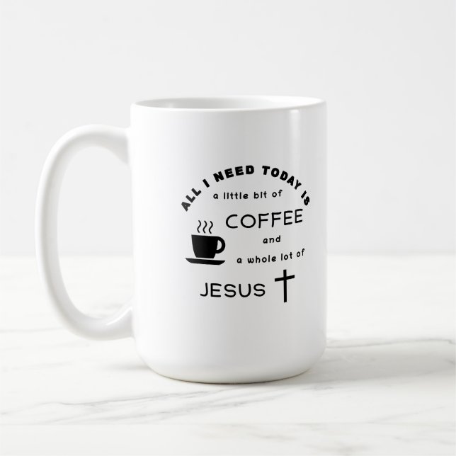 Coffee and Jesus Coffee Mug (Left)