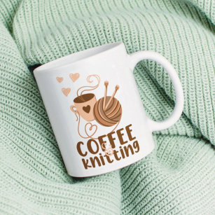 Coffee and Knitting Mug