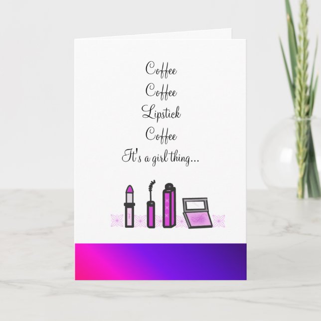 Coffee and Lipstick Announcement (Front)