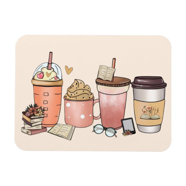 Coffee and Literature Magnet (Horizontal)