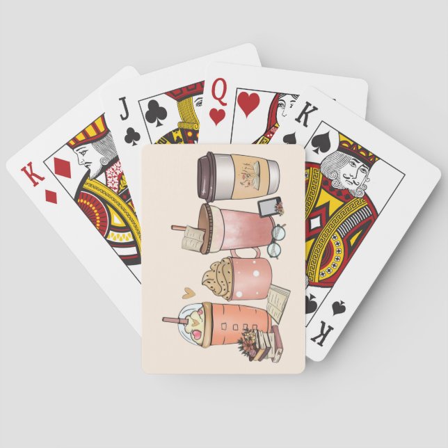 Coffee and Literature Playing Cards (Back)