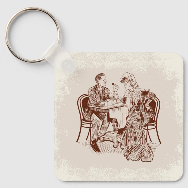  coffee and love keychain (Front)