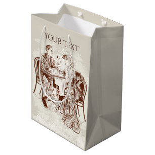 coffee and love medium gift bag