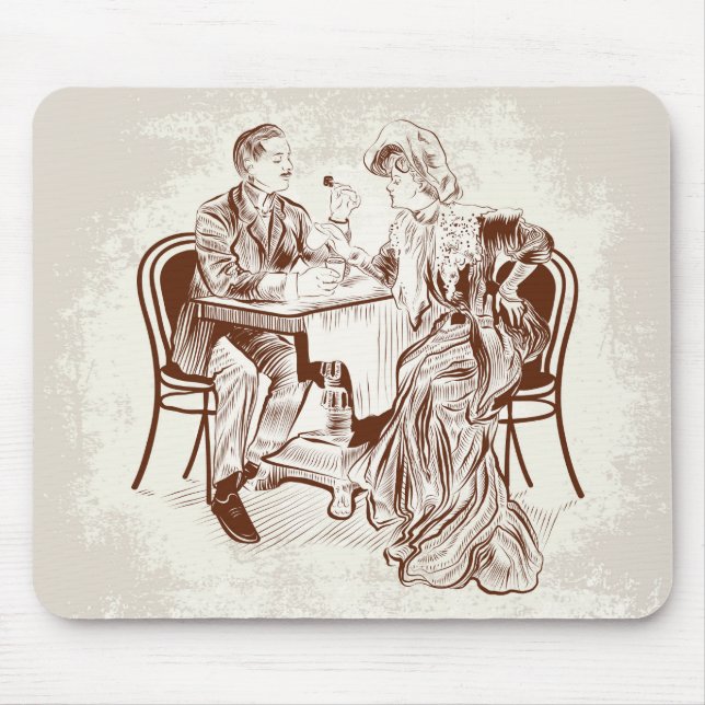 coffee and love mouse pad (Front)