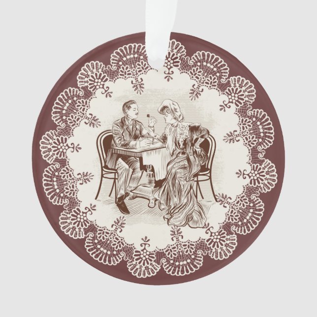 coffee and love ornament (Front)