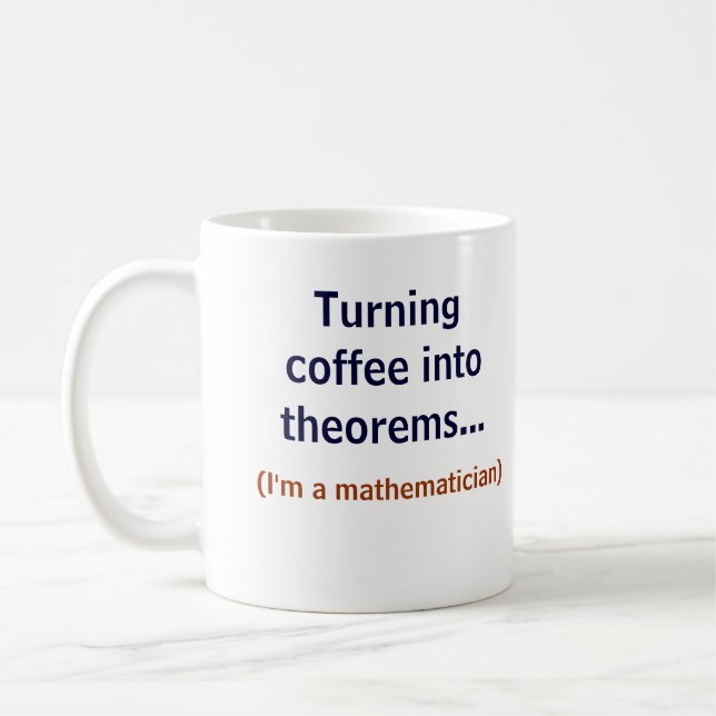 Coffee and Math Mug (Left)