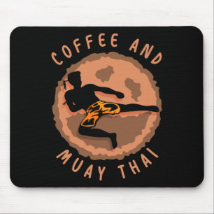 Coffee And Muay Thai Martial Arts Fighter Boxing H Mouse Pad