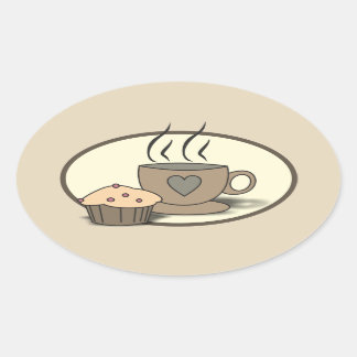 Coffee and Muffin Stickers for Coffee Lovers