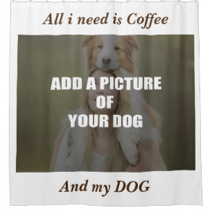 Coffee and my Dog Throw Pillow