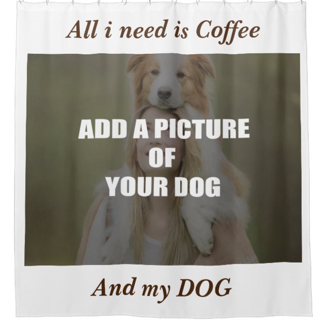 Coffee and my Dog Throw Pillow (Front)