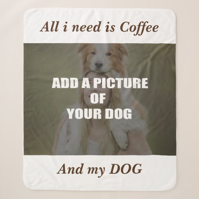 Coffee and my Dog Throw Pillow (Front)