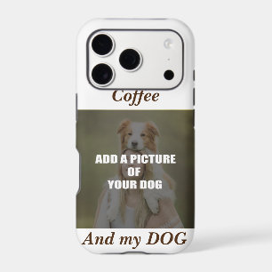 Coffee and my Dog Throw Pillow