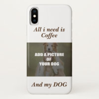 Coffee and my Dog Throw Pillow