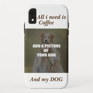 Coffee and my Dog Throw Pillow iPhone XR Case
