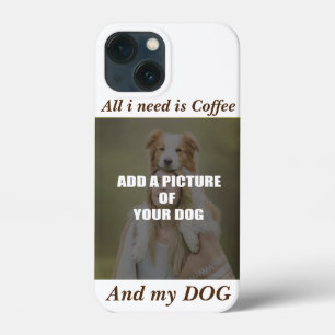 Coffee and my Dog Throw Pillow iPhone 13 Mini Case