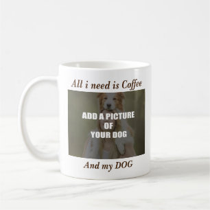 Coffee and my Dog Throw Pillow Mug