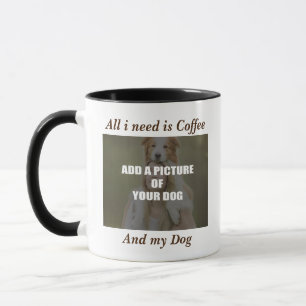Coffee and my Dog Throw Pillow Mug