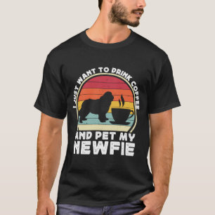 Coffee And Newfie For Men Women Newfoundland Dog D T-Shirt