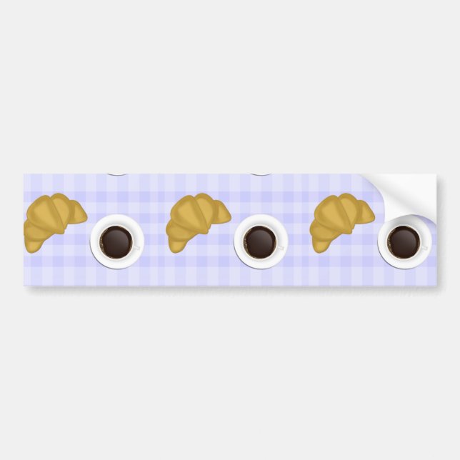 coffee and pastry bumper sticker (Front)