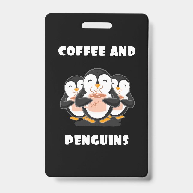 Coffee And Penguins Badge (Front)
