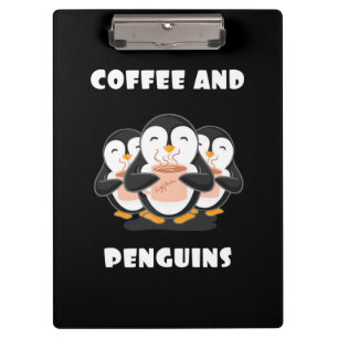Coffee And Penguins Clipboard