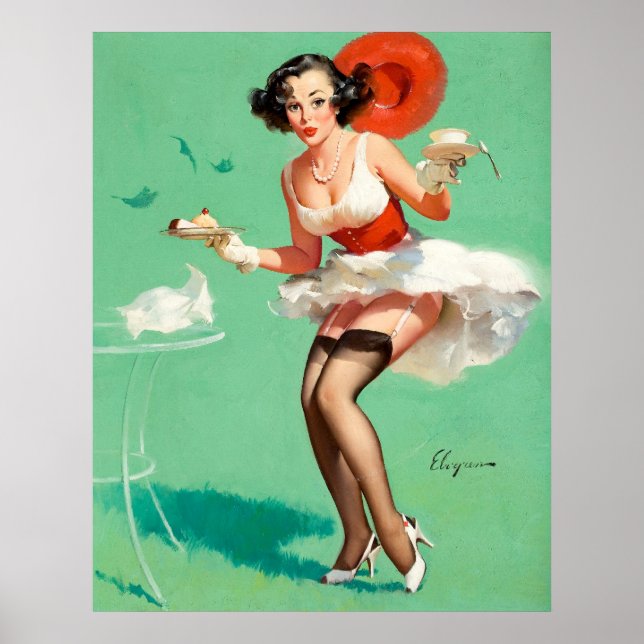 Coffee and Pie Pin Up Poster (Front)