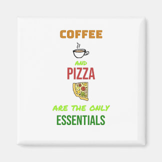 Coffee and Pizza Magnet