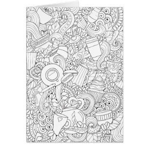 Coffee And Tea Doodle