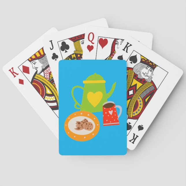 Coffee and Tea Lovers Classic Playing Cards (Back)