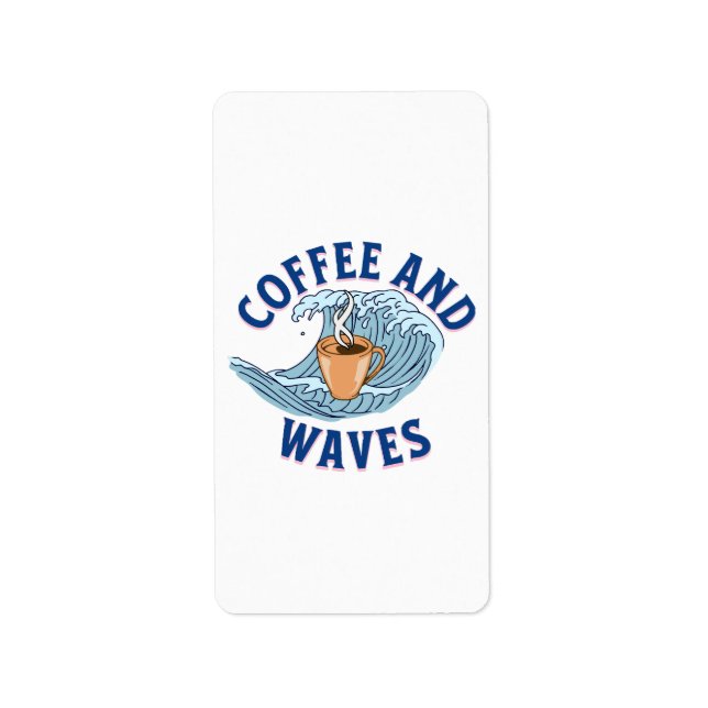 Coffee and Waves Label (Front)