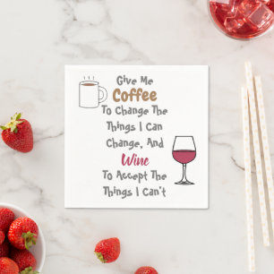 Coffee And Wine Napkin