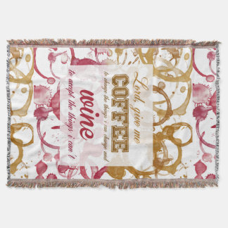 Coffee and Wine Quote blanket