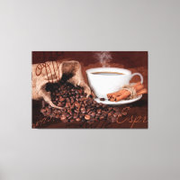 Coffee Aroma Watercolor Print Wall Art