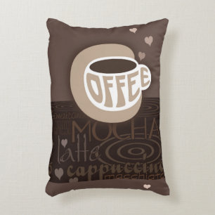 Coffee Art Accent Pillow