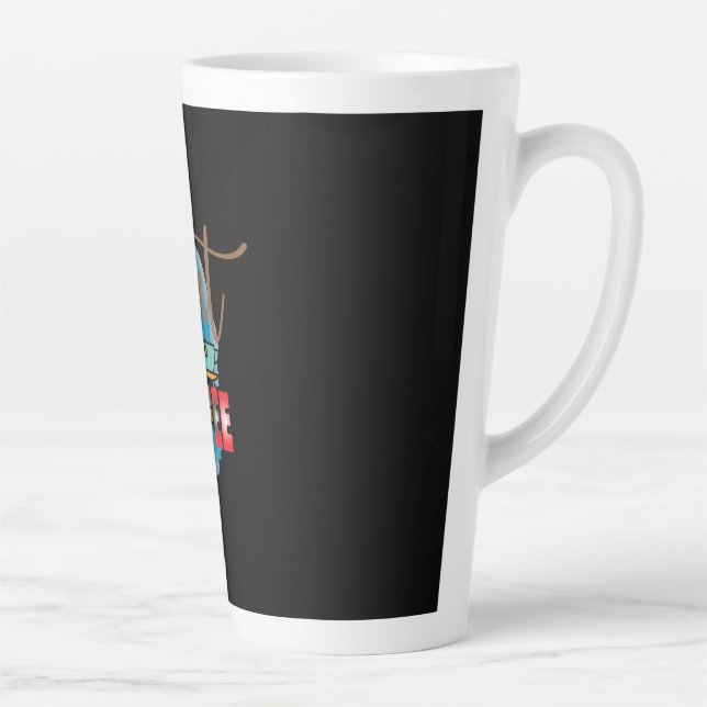 Coffee Art But First Coffee 2 Latte Mug (Right)