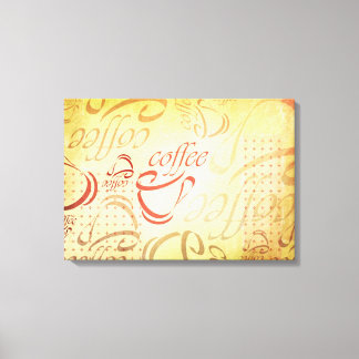 Coffee Art Canvas Print