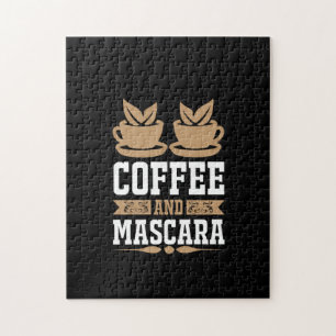 Coffee Art Coffee And Mascara Jigsaw Puzzle