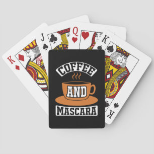 Coffee Art Coffee And Mascara Playing Cards