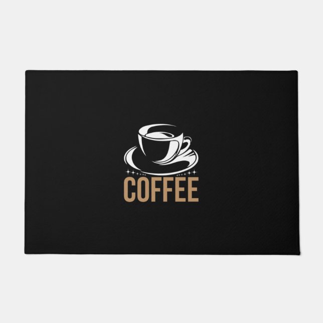 Coffee Art Coffee Doormat (Front)
