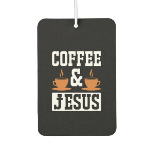 Coffee Art Coffee & Jesus Air Freshener