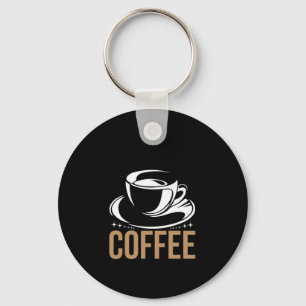 Coffee Art Coffee Keychain