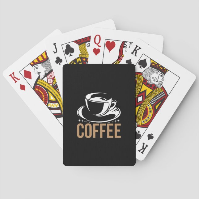 Coffee Art Coffee Playing Cards (Back)