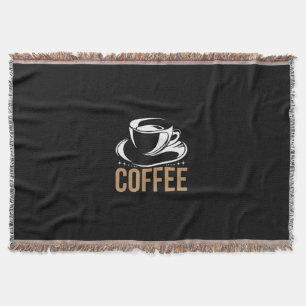 Coffee Art Coffee Throw Blanket