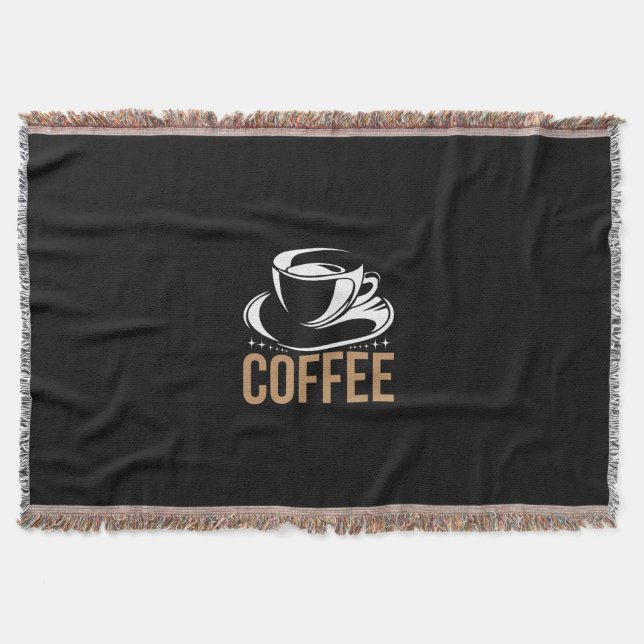 Coffee Art Coffee Throw Blanket (Front)