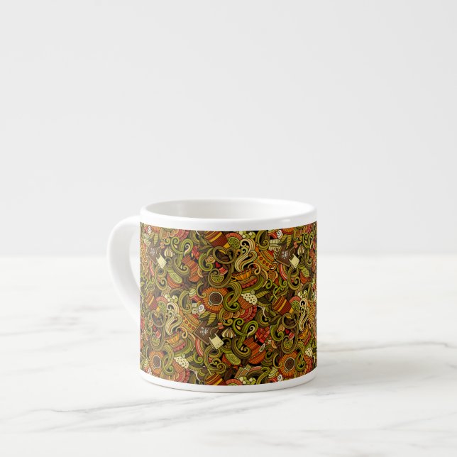 Coffee Art Espresso Mug (Front Left)