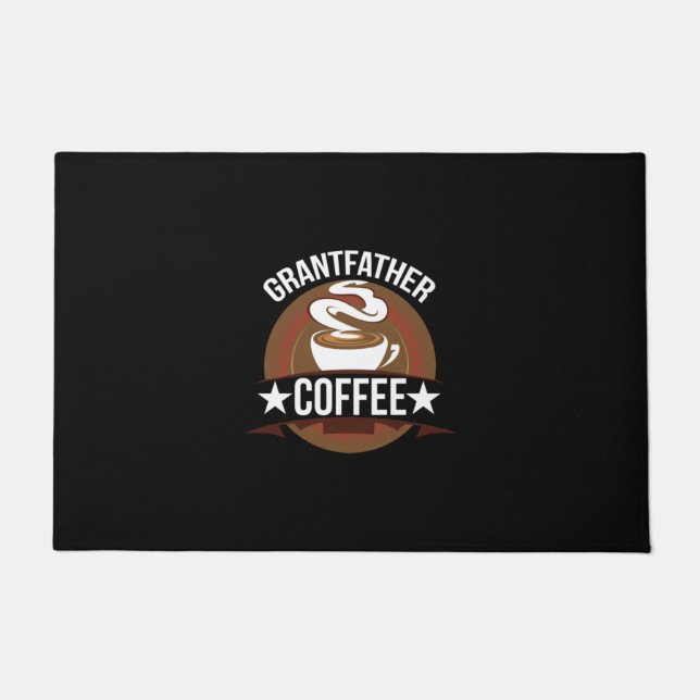 Coffee Art Grantfather Coffee Doormat (Front)