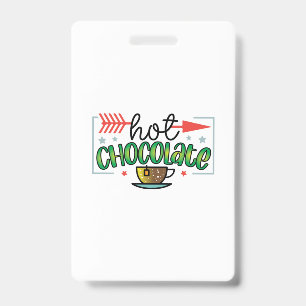 Coffee Art Hot Chocolate Badge