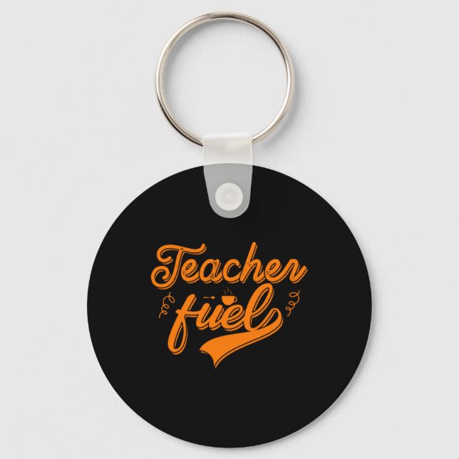 Coffee Art Teacher Fuel Keychain (Front)